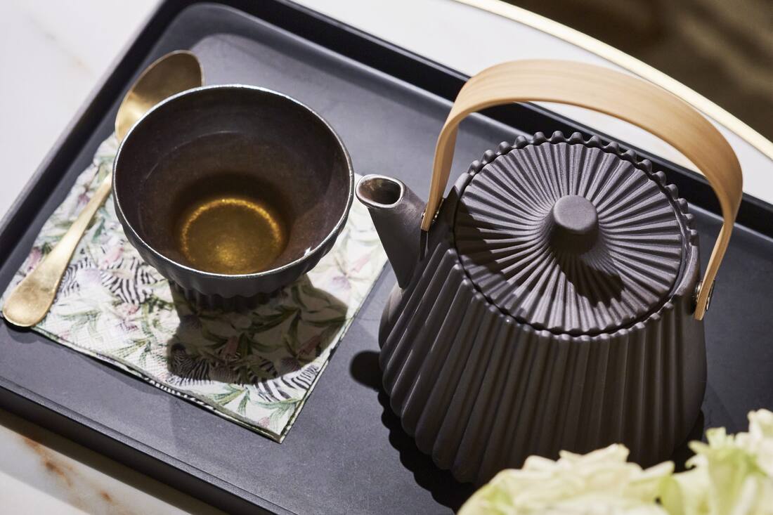 spa details - tea pot